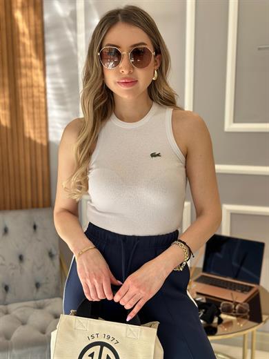 Lt Likralı Atlet Beyaz 