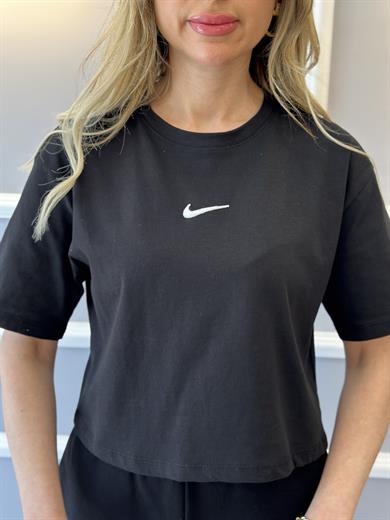 Nk T-Shirt Nakış Baskılı Siyah