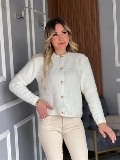 Tedyy Gold Düğmeli Hırka