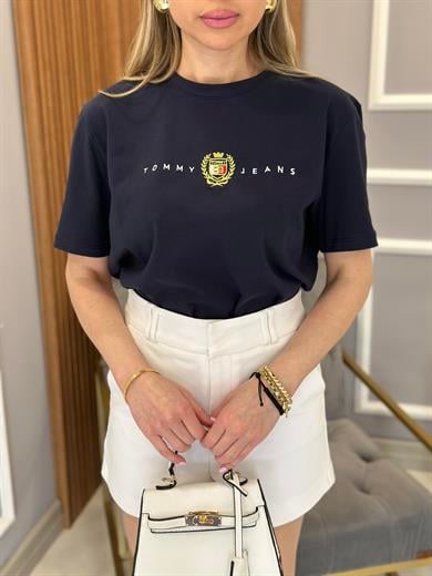 Th T-shirt Gold Arma Detaylı Lacivert