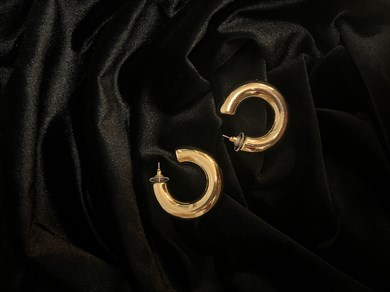 Yarımay Soloman Küpe Gold