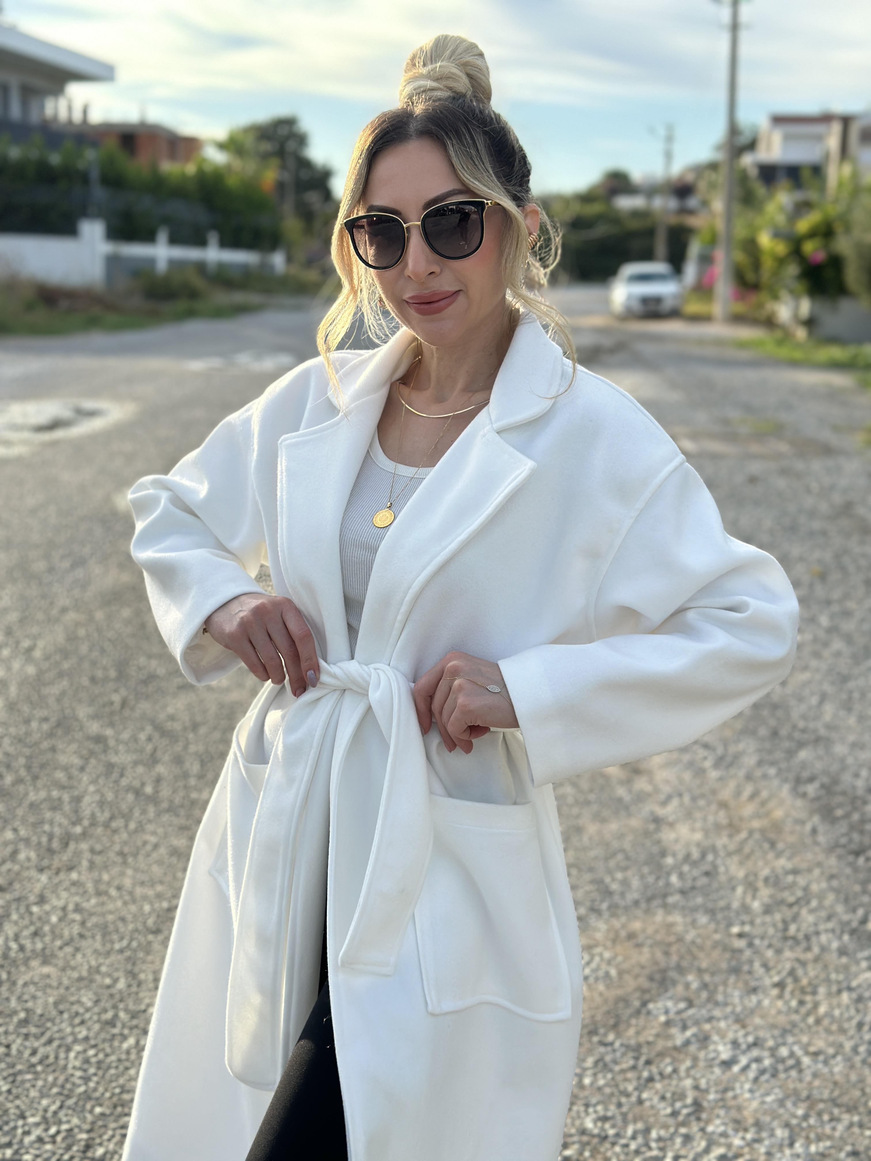 Alina Kaban Kuşaklı Beyaz