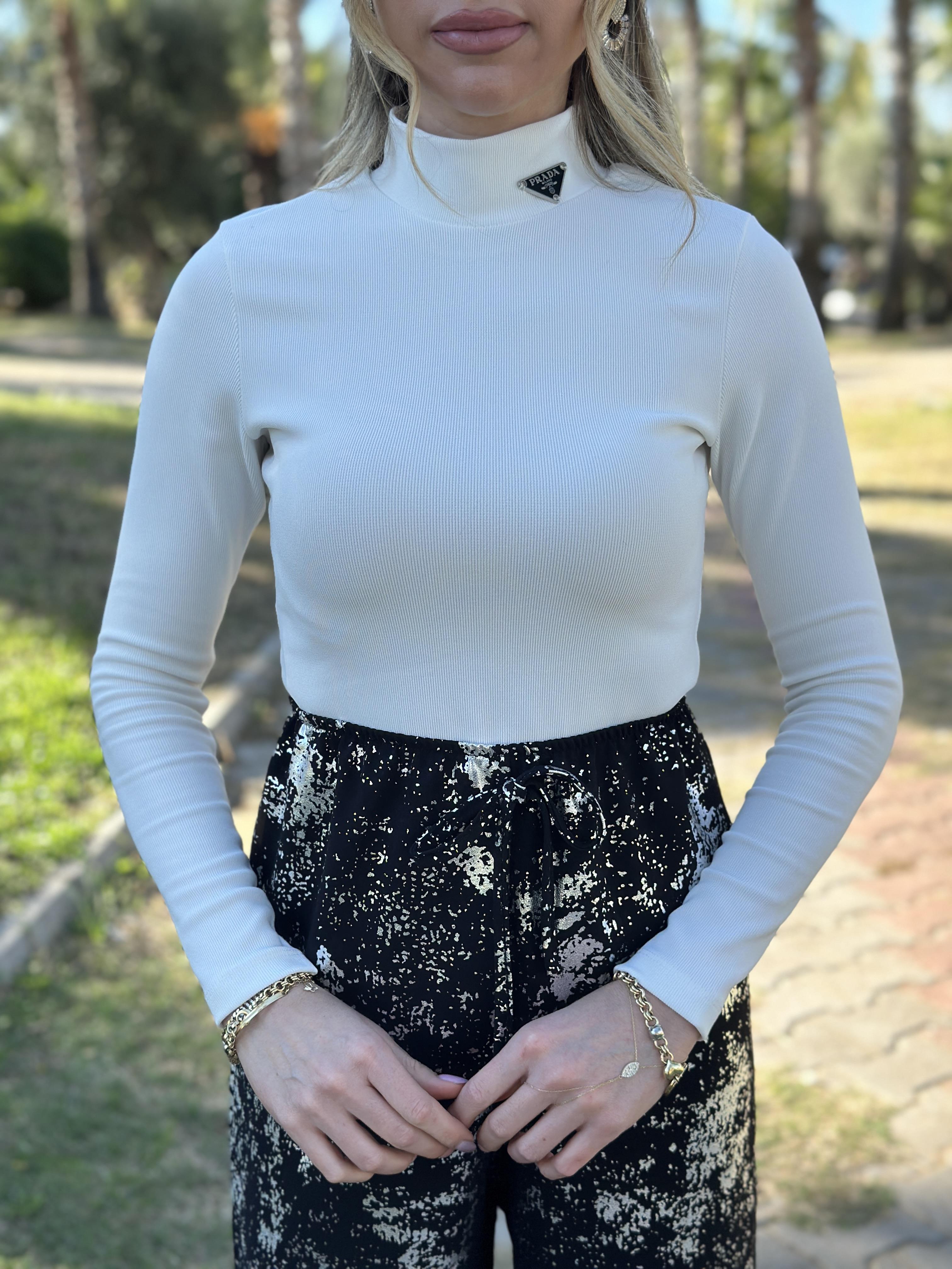 Bluz Balıkçı Ekru 