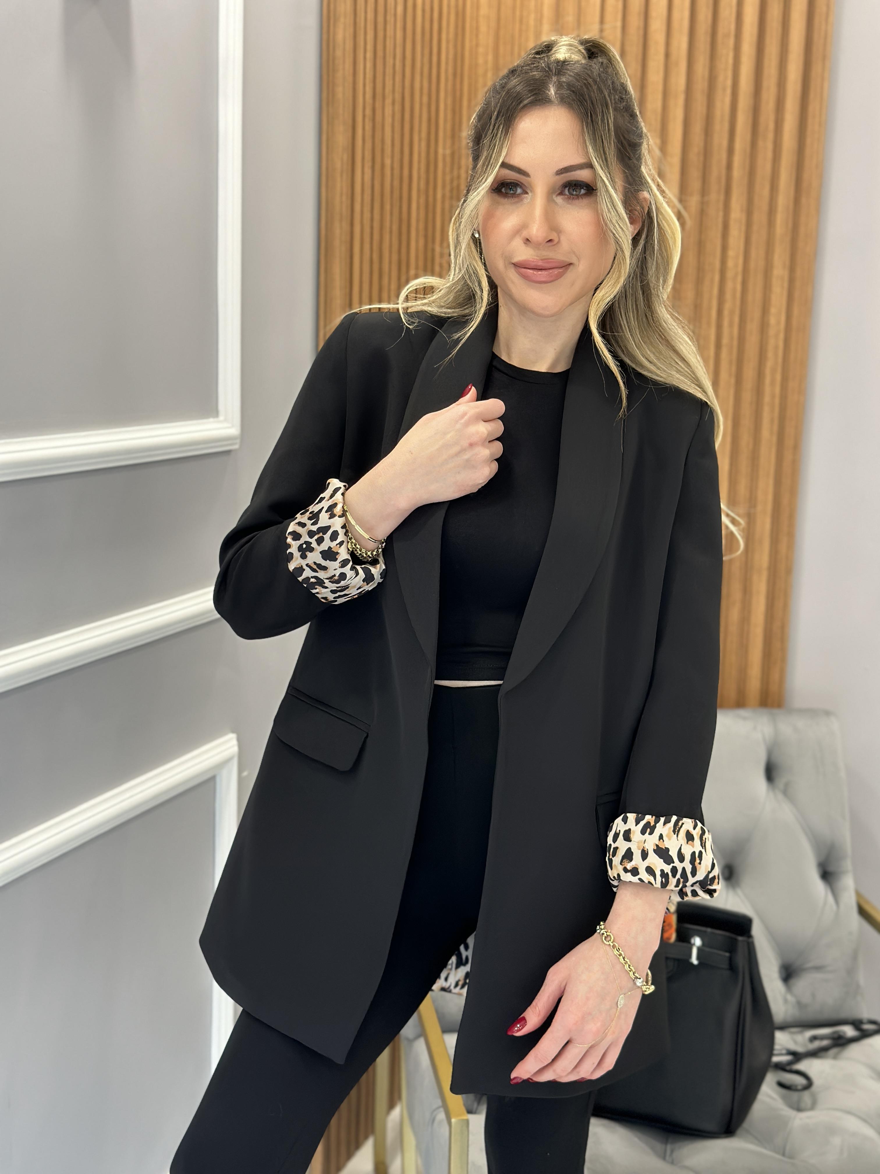 Ceket Blazer İçi Leopar