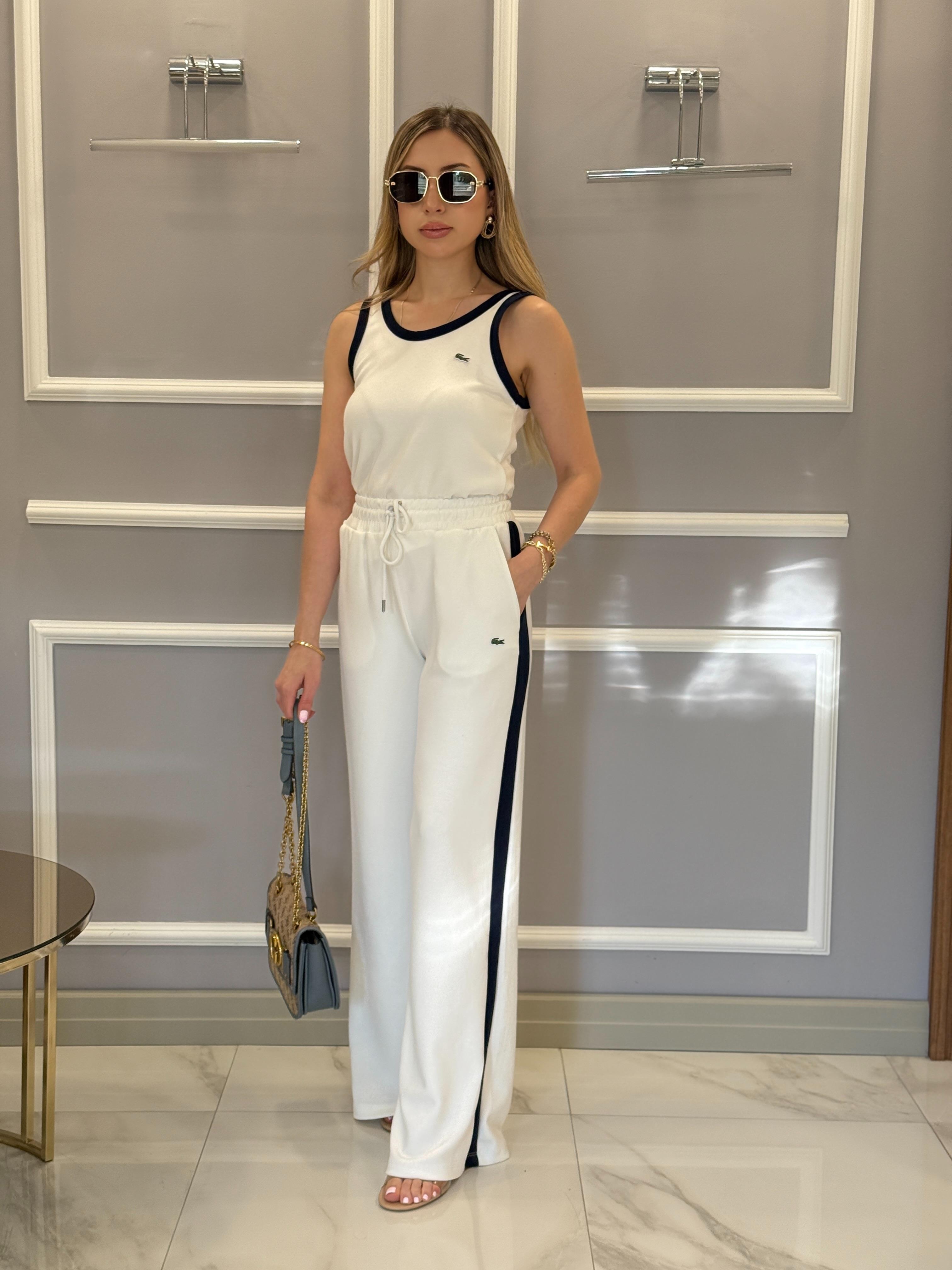Lt Modal Kumaş Palazzo Takım Beyaz Premium