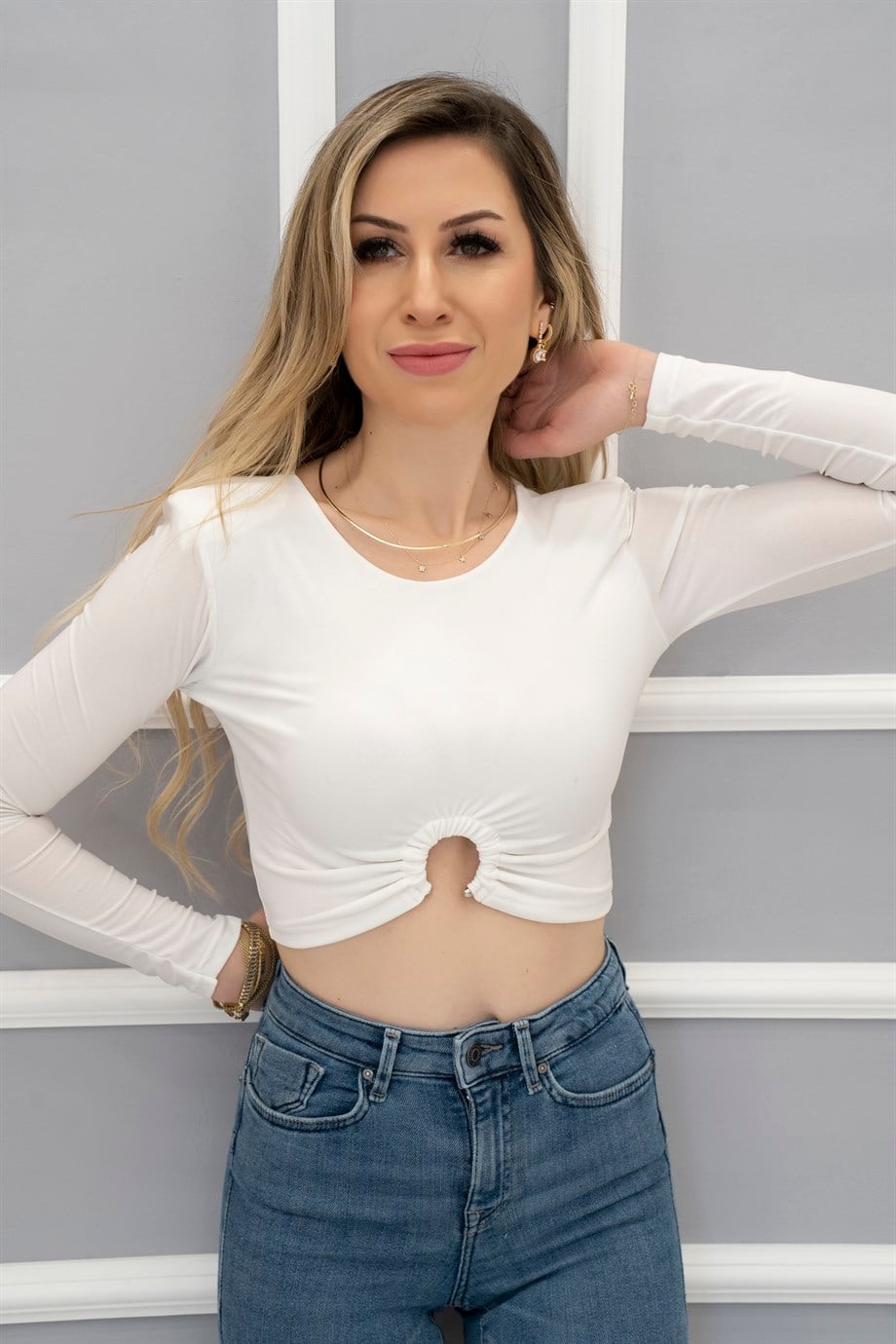 Milen Vatkalı Crop Ekru