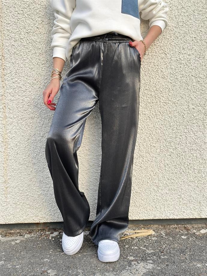 Pantolon Glitter Antrasit Gri