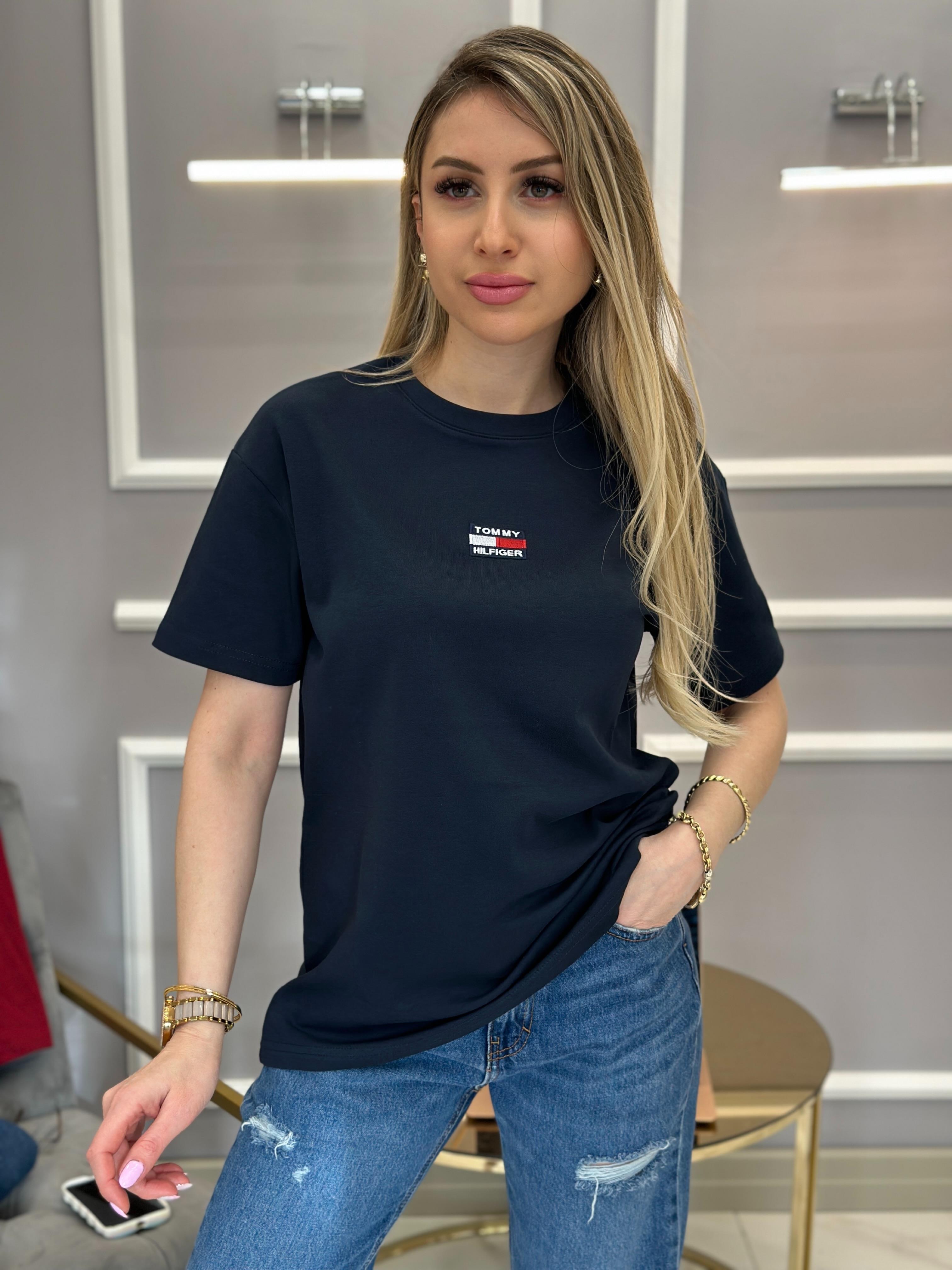 Th T-shirt Arma Detaylı Lacivert