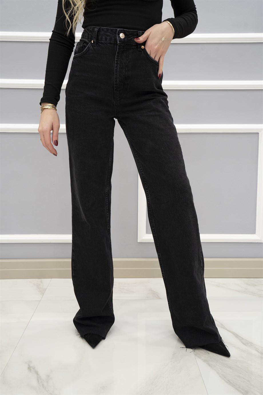 We Love Naturel Paça Jean Siyah
