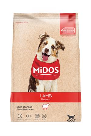 MİDOS Kuzu Etli ve Pirinçli Yetişkin Köpek Maması 15 kg