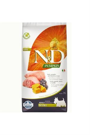 N&D Tahılsız Balkabak Kuzu Yaban Mersinli Küçük Irk Yetişkin Köpek Maması - 7 kg