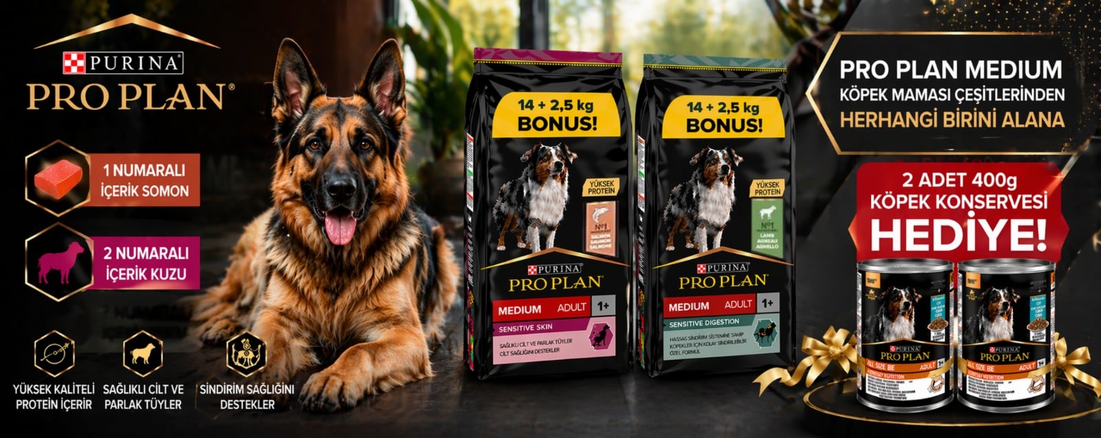 Proplan Köpek Bonus Paket Yaş Mama Hediyeli