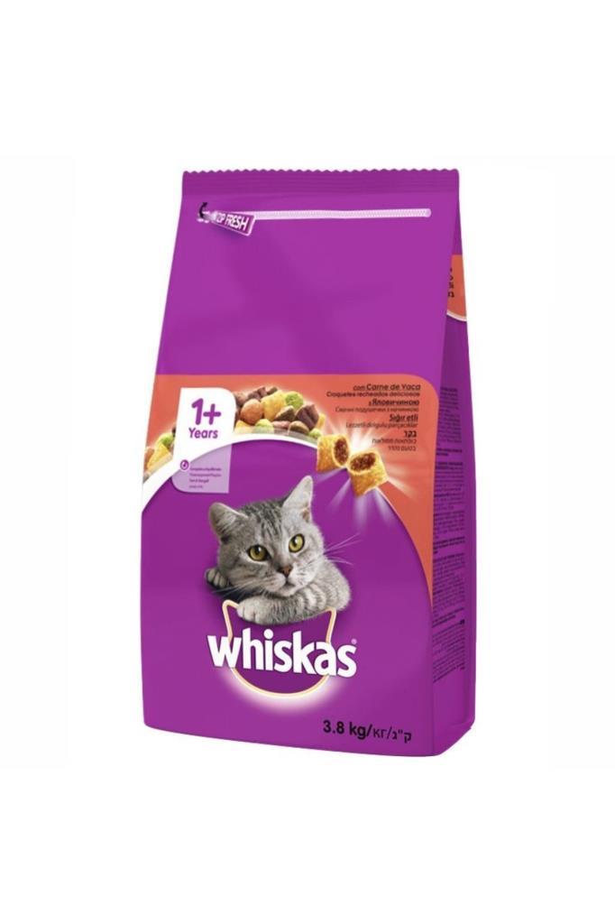 Whiskas Whiskas Sığır Etli Yetişkin Kuru Kedi Maması 3,8 Kg