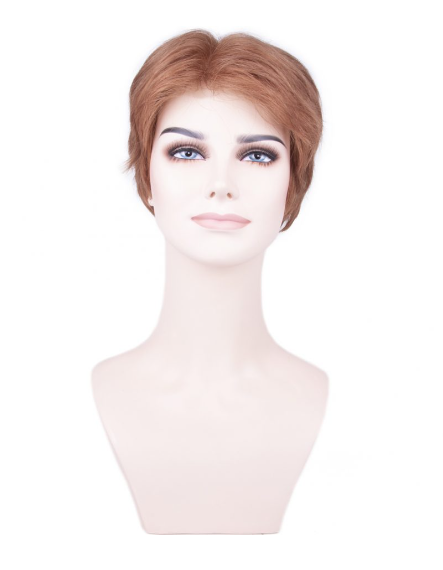 Light Blonde Very Short Straight Tulle Wig