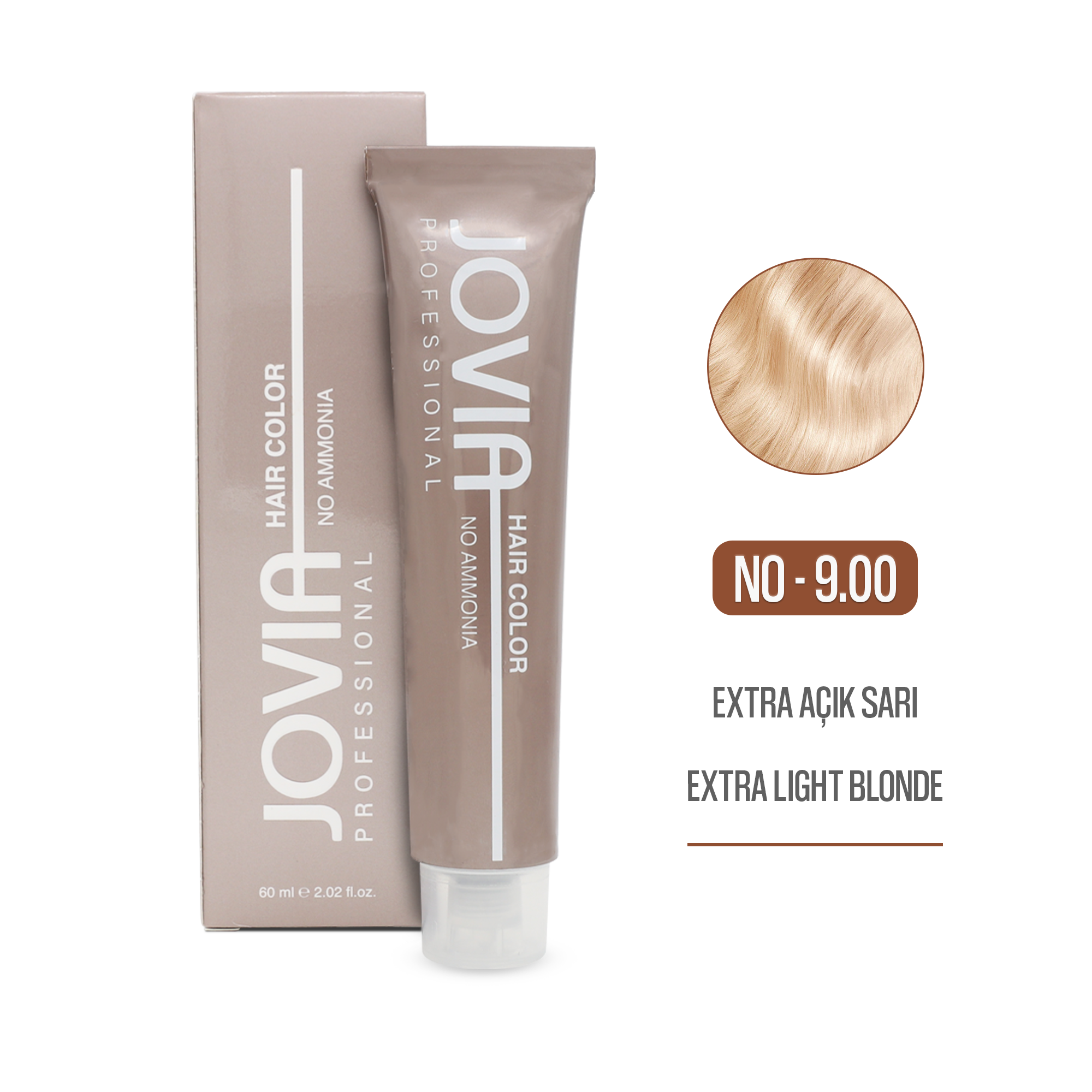 Saç Boyası (Amonyaksız) -  9.00 - Extra Açık Sarı (Extra Light Blonde Hair Color No Ammonia) 60 ml