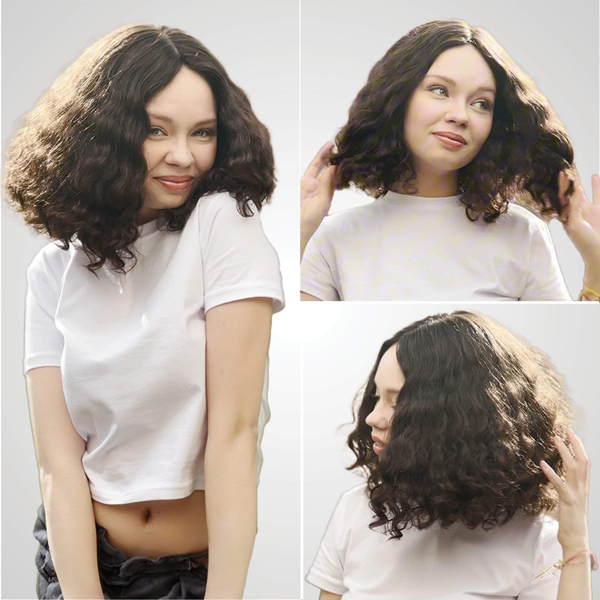 DARK BROWN BOB TULLE WIG