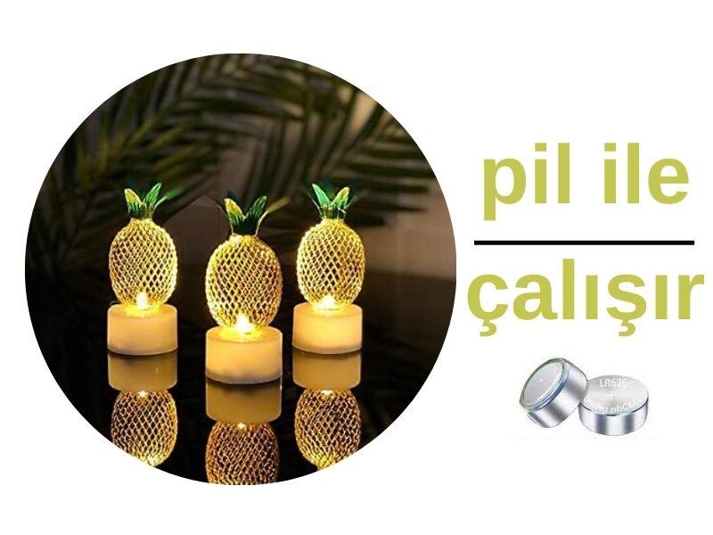 Ananas Şeklinde Mini LED Lamba