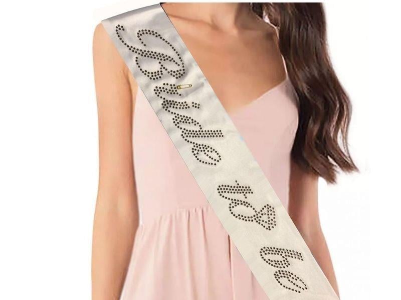 Bride To Be Taşlı Beyaz Altın Kuşak