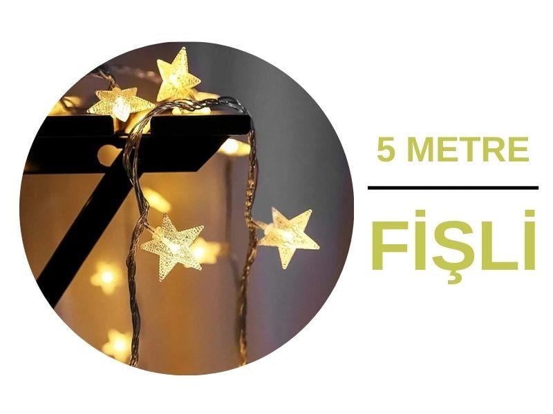 Dekoratif Yıldız LED 5 Metre