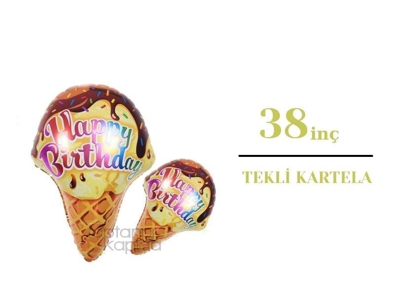 Dondurma Happy Birthday Folyo Balon P.R.C 36inç