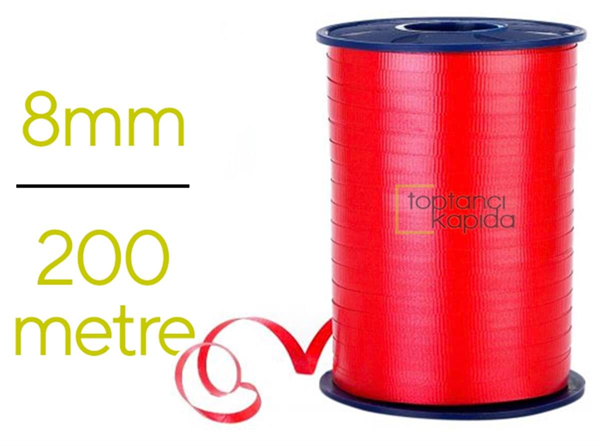 Düz Renk Kırmızı Rafya