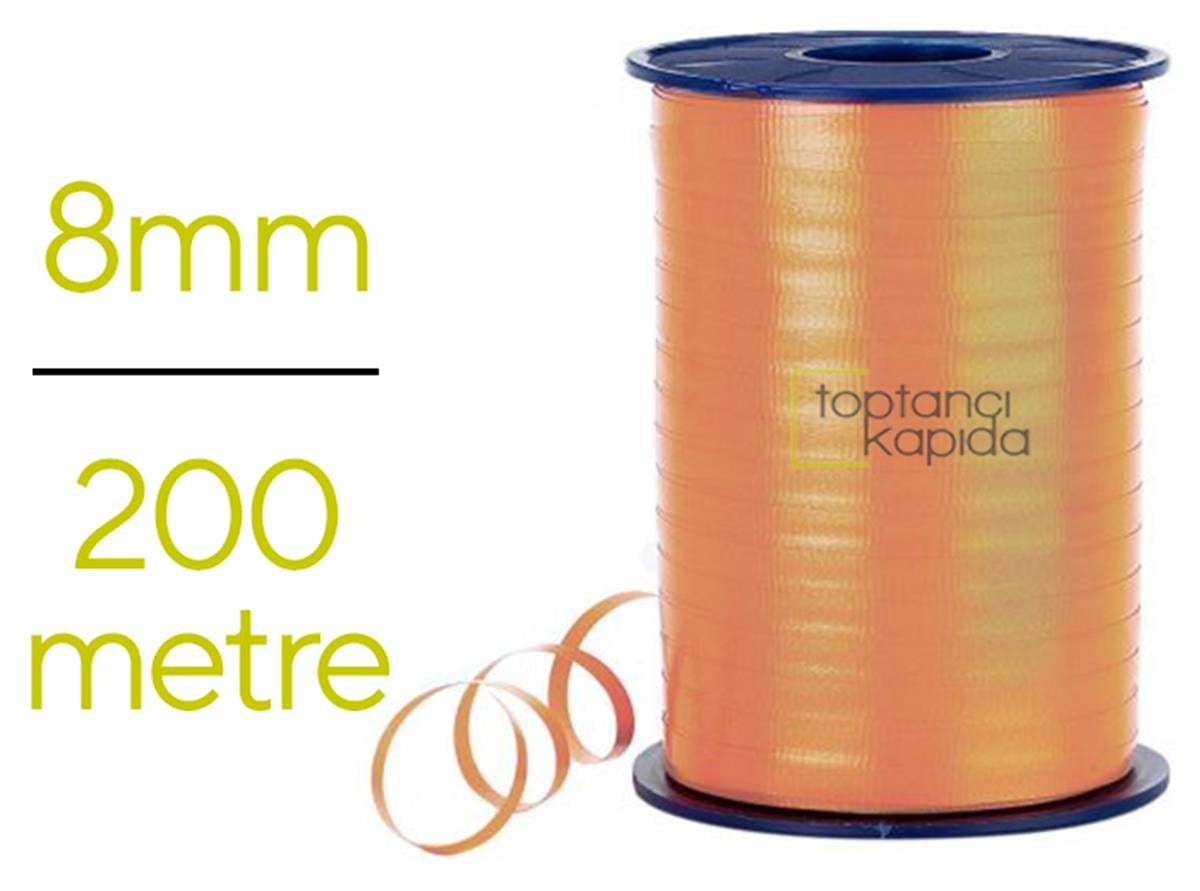 Düz Renk Turuncu Rafya