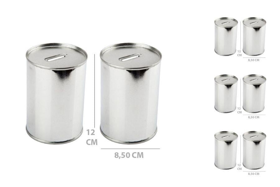 Gümüş Teneke Kumbara 12'li