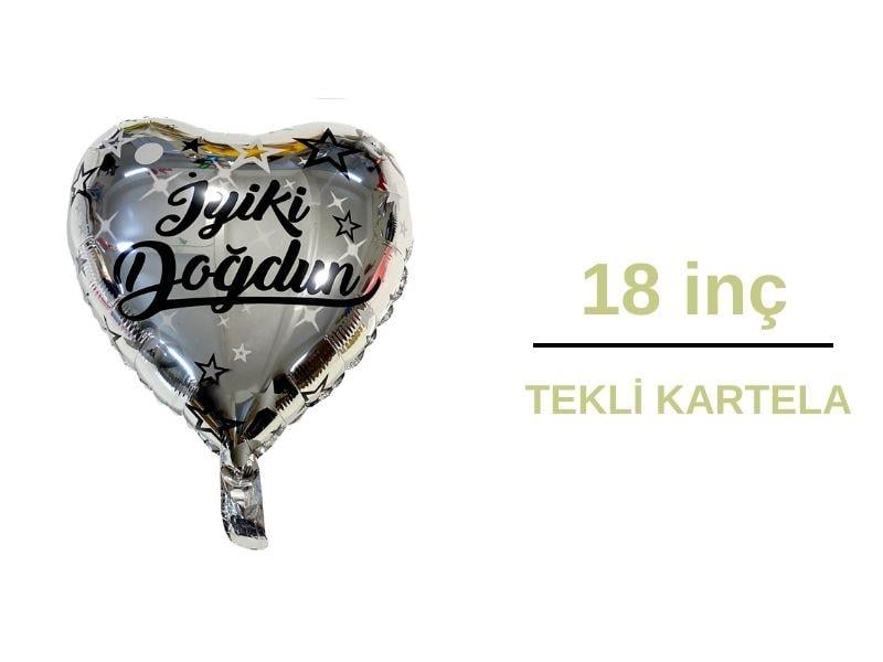 İyi ki Doğdun Folyo Balon Gümüş Renk 18inç