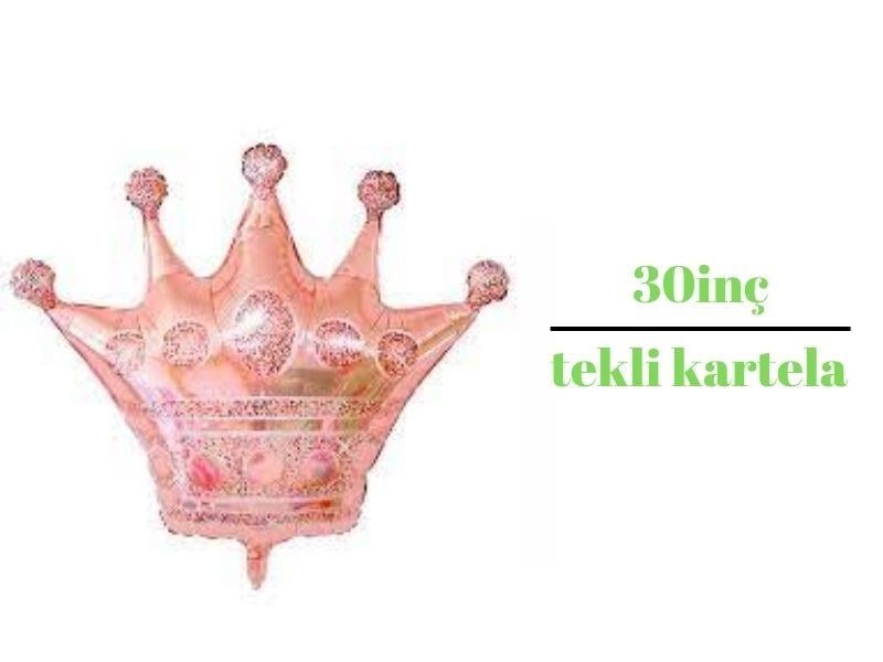 Kral Tacı Folyo Balon Rose Gold