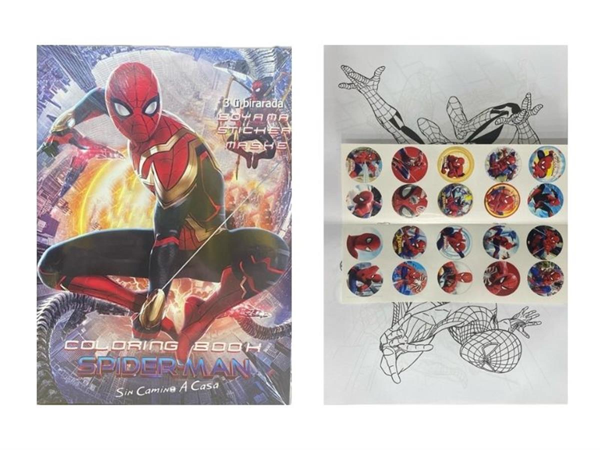 Örümcek Model Stickerlı Boyama Kitabı