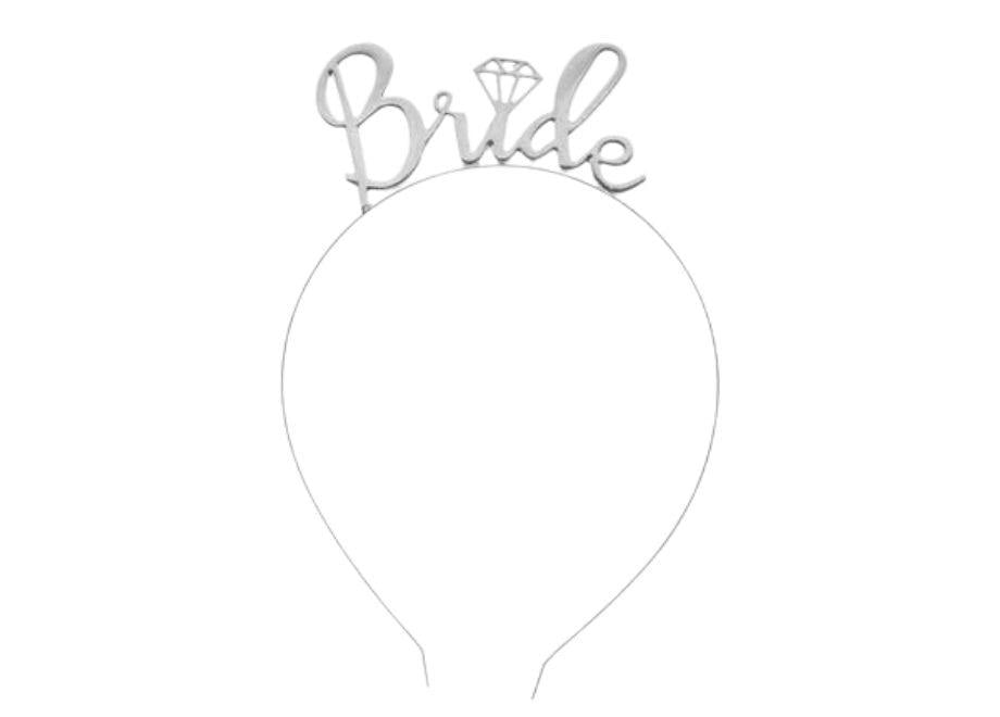 Pırlantalı Bride Metal Taç Gümüş Renk