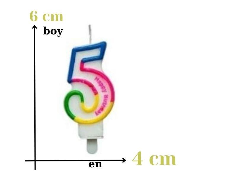 Renkli Rakam Mum 5