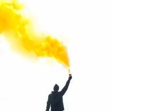Sarı Renk Sis Bombası