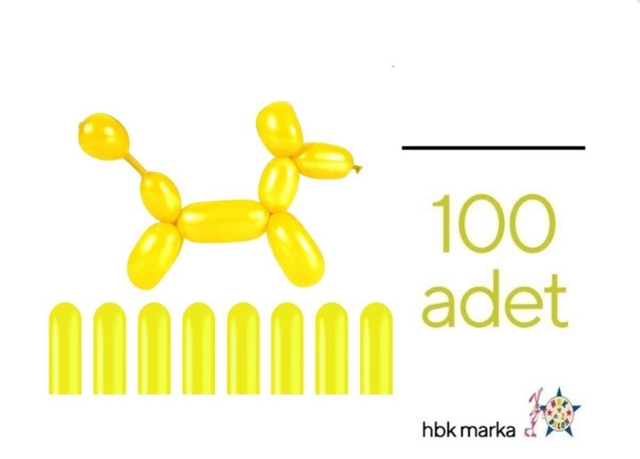 Sosis Balon Sarı Renk HBK