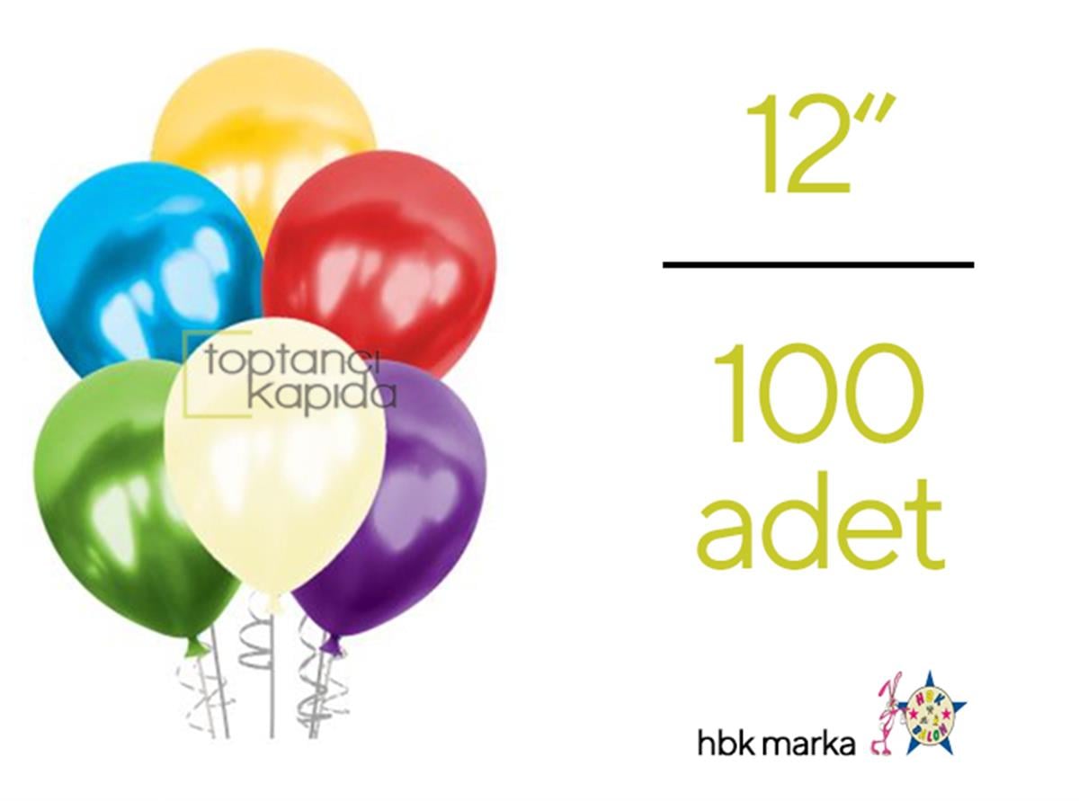 Toptan Metalik Balon Karışık  HBK