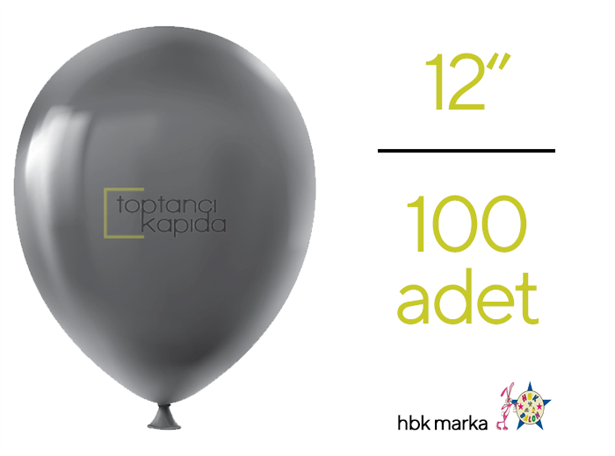 Toptan Pastel Balon Siyah HBK