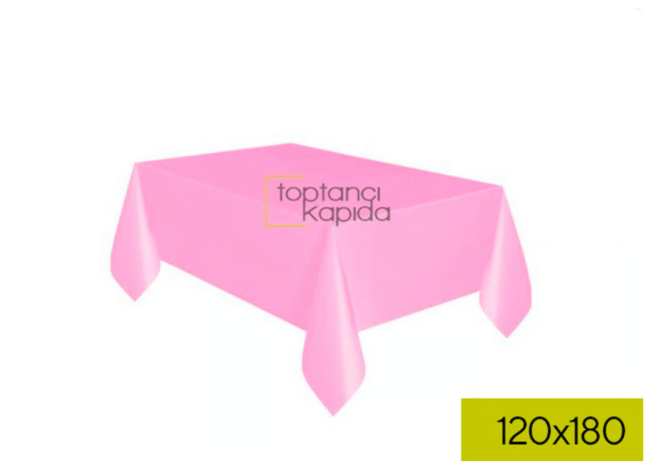 Toptan Plastik Masa Örtüsü Pembe