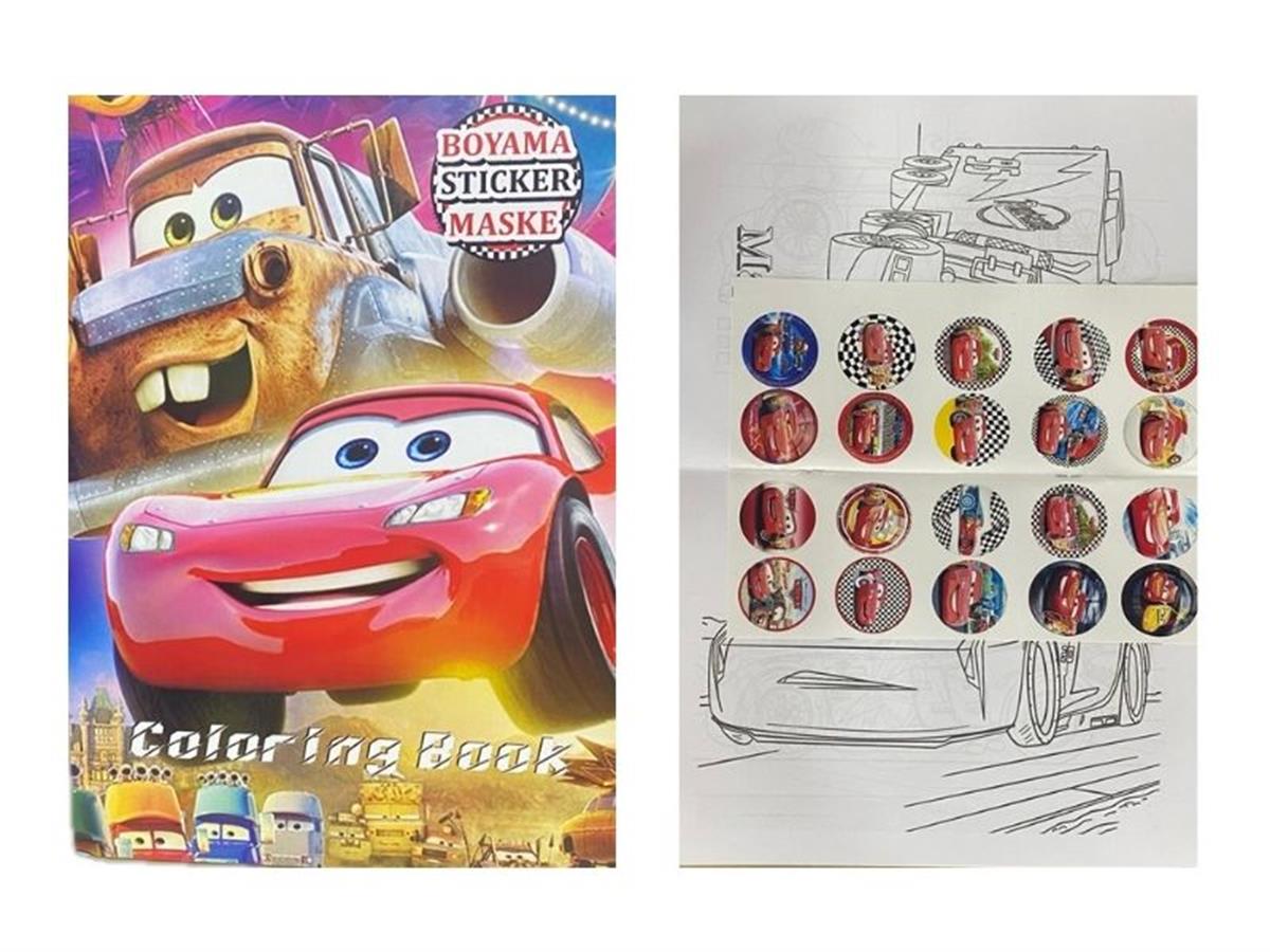 Arabalar Model Stickerlı Boyama Kitabı