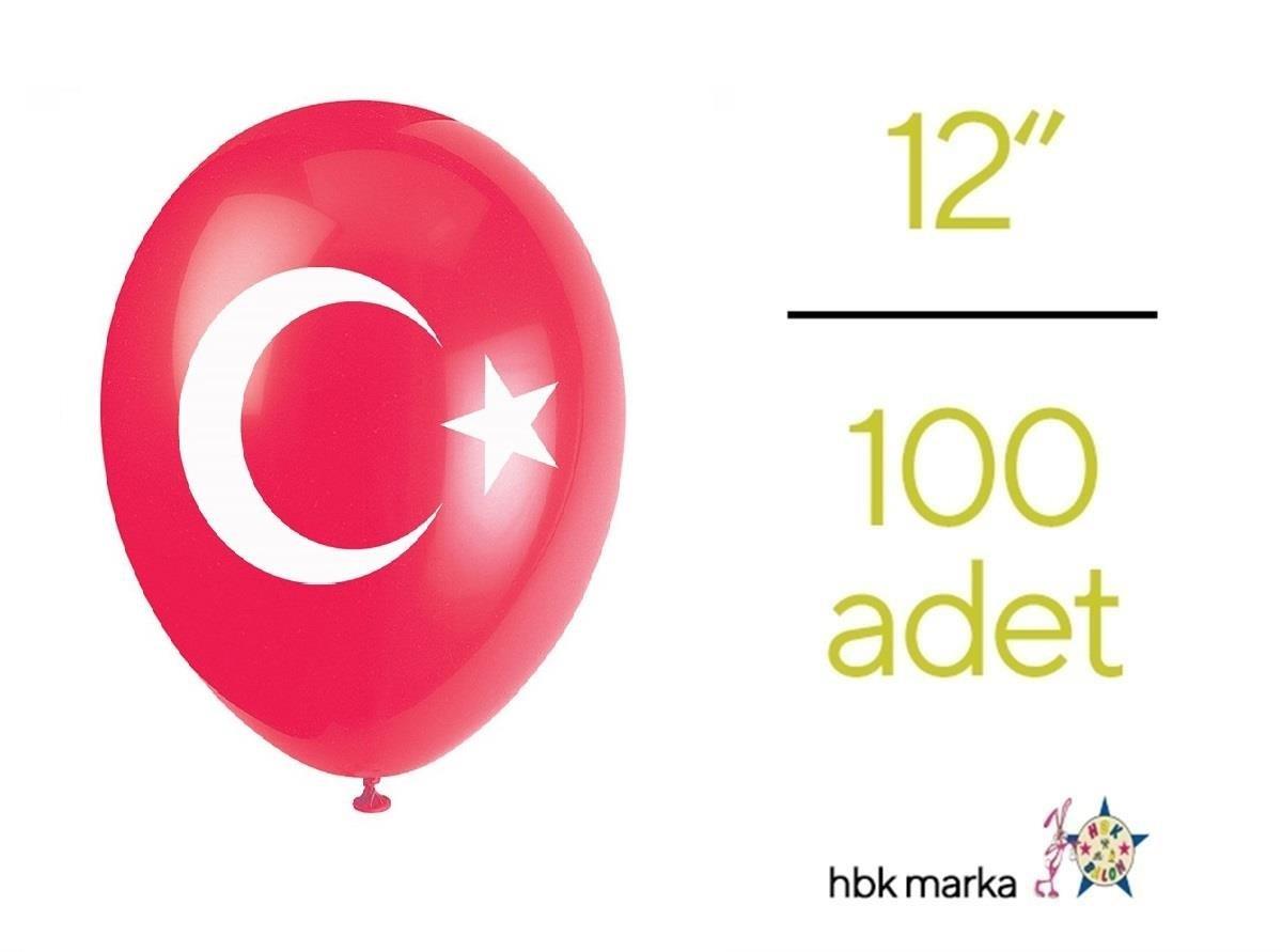 Ay Yıldız Baskılı Balon