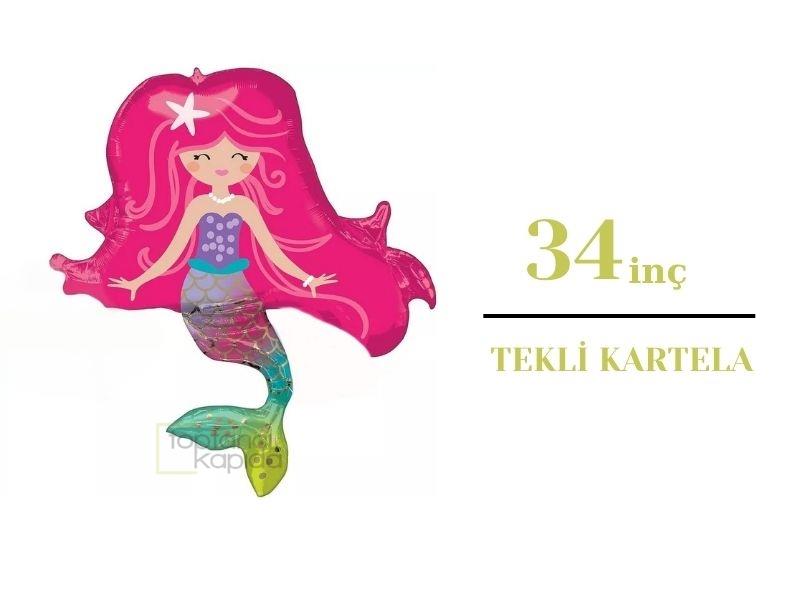 Deniz Kızı Folyo Balon P.R.C 34inç