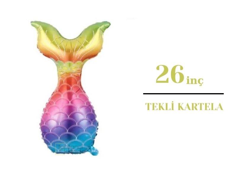 Deniz Kızı Kuyruk Folyo Balon P.R.C 36inç