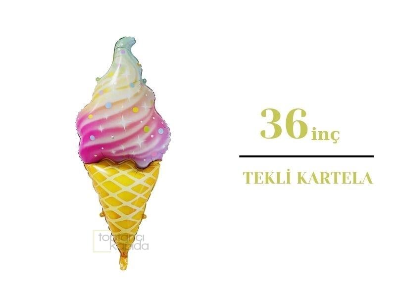 Dondurma Gökkuşağı Folyo Balon P.R.C 36inç