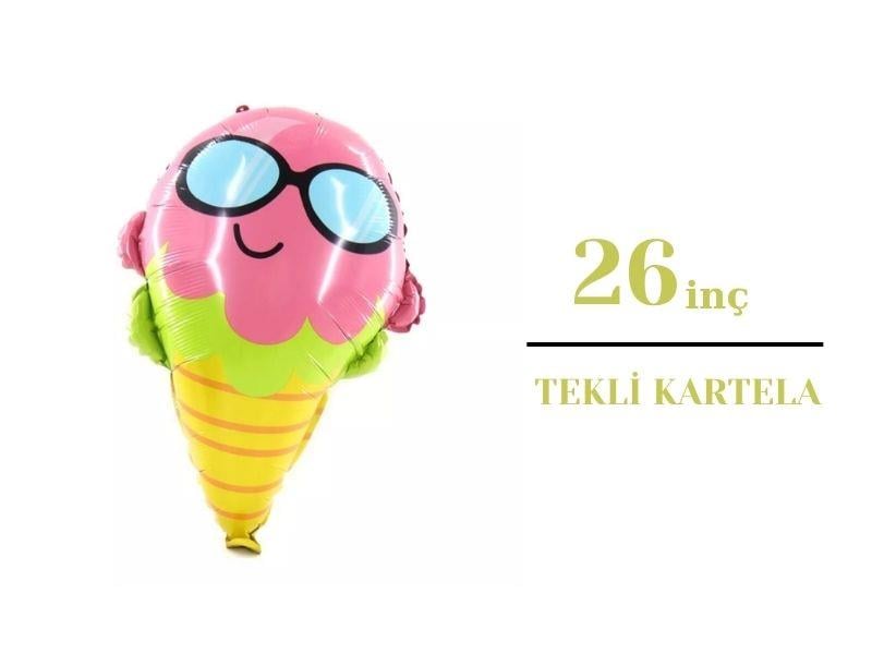 Dondurma Gözlüklü  Folyo Balon P.R.C 26inç