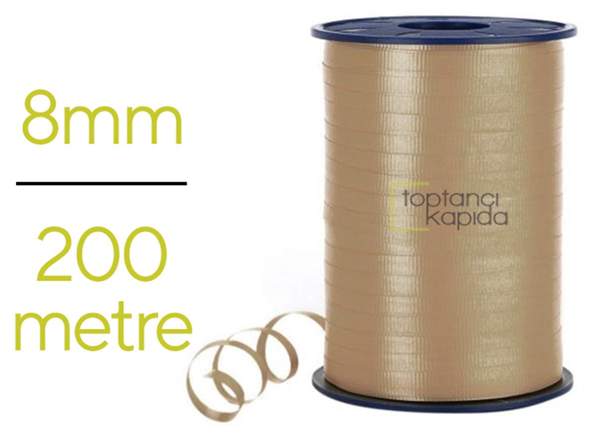 Düz Renk Gold Rafya