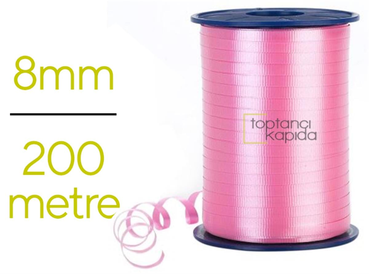 Düz Renk Pembe Rafya