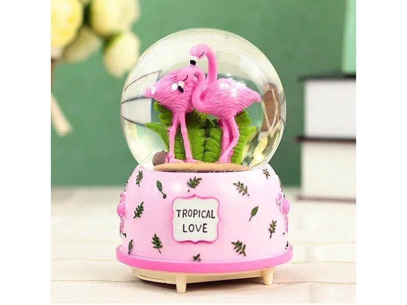 Flamingo Model Orta Boy Kar Küresi 