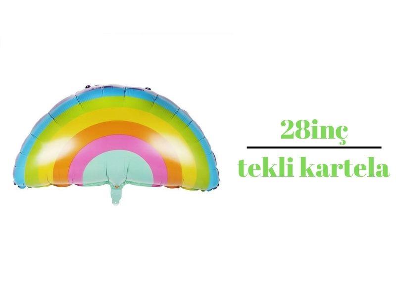 Gökkuşağı Folyo Balon Makaron