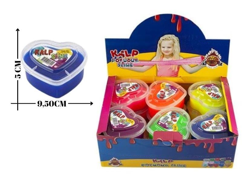 Kalp Renkli Slime