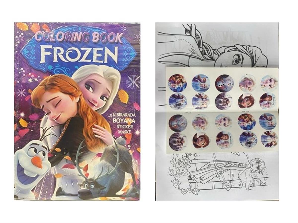 Karlar Ülkesi Model Stickerlı Boyama Kitabı