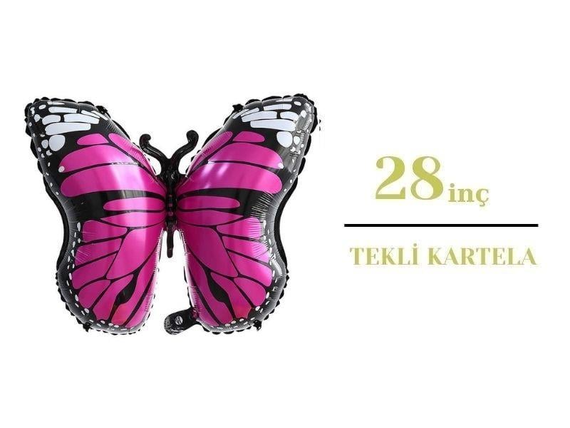 Kelebek Folyo Balon Mor P.R.C 28inç
